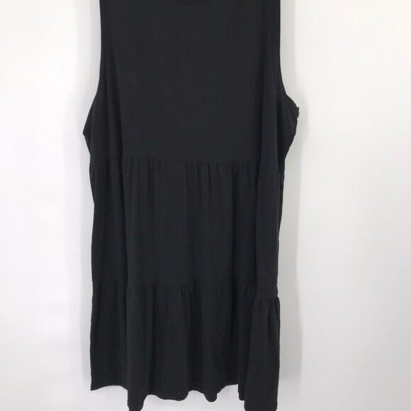J.Crew Womens Sleeveless Black Tiered Dress knit cotton Size XXL - Picture 5 of 14